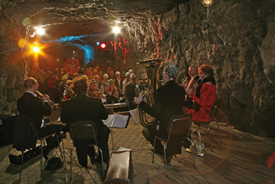 g_artmontan-Zinnkammern Konzert in den Zinnkammern Pöhla