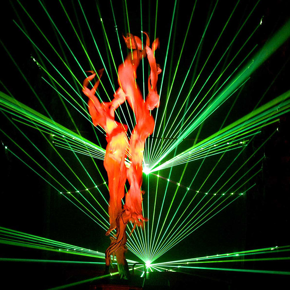 Lasershow-im-Bergwerk Lasershow
